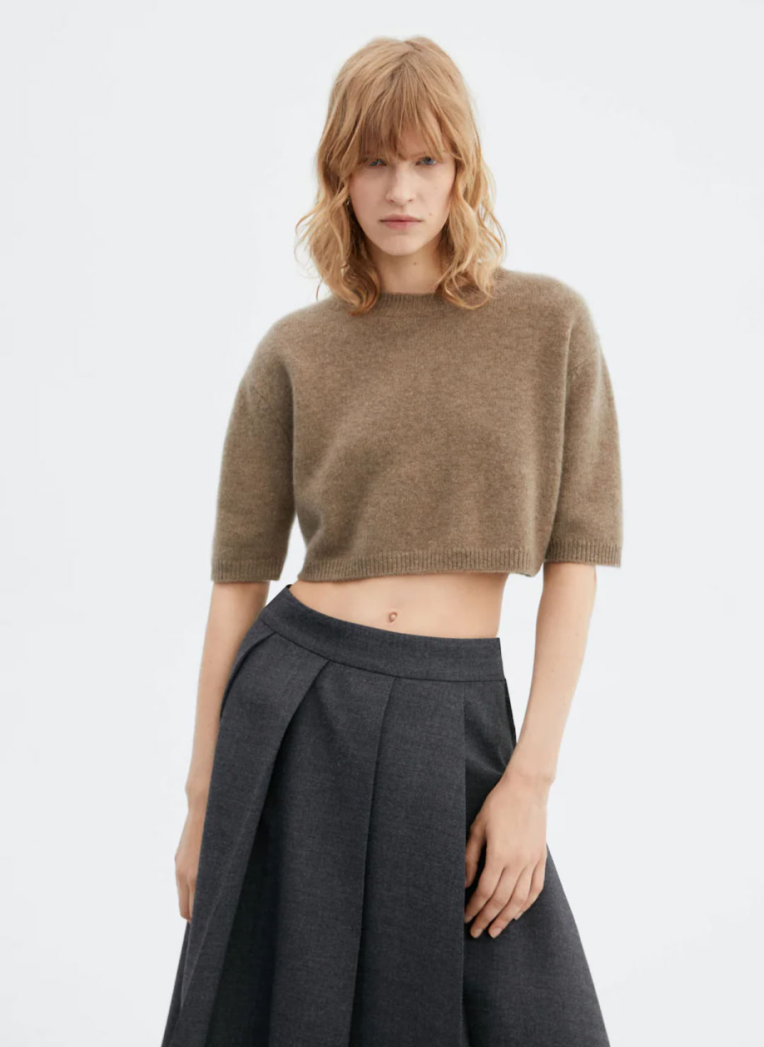Cropped cashmere sweater - Imagem 3