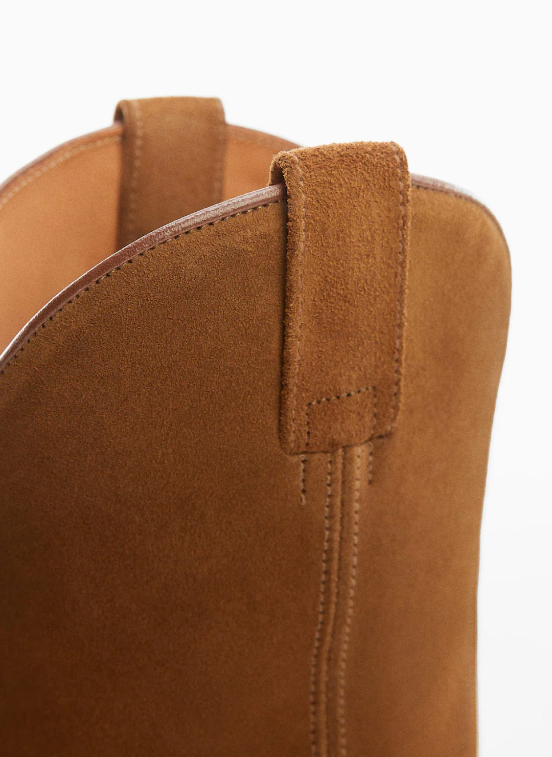 Cowboy split leather ankle boot - Imagem 4