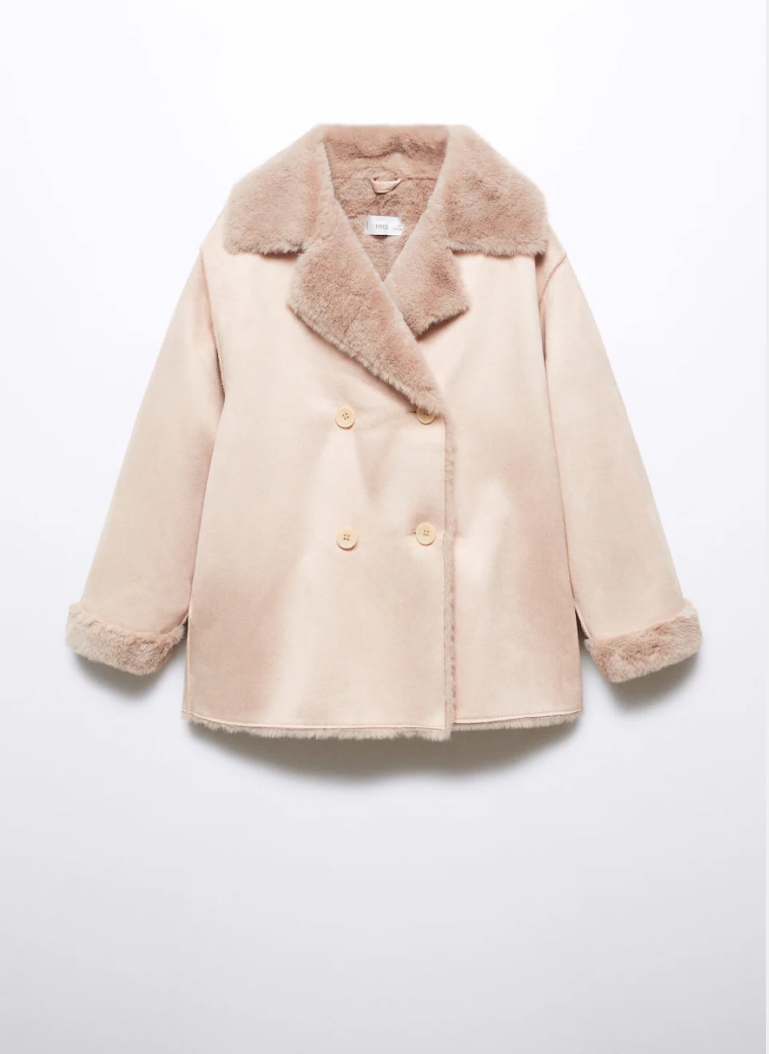 Foux shearling - lined coat - Imagem 3