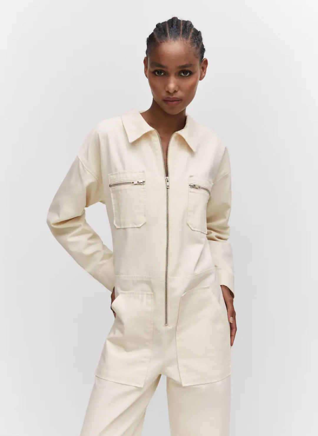 Denim zipper jumpsuit - Imagem 3