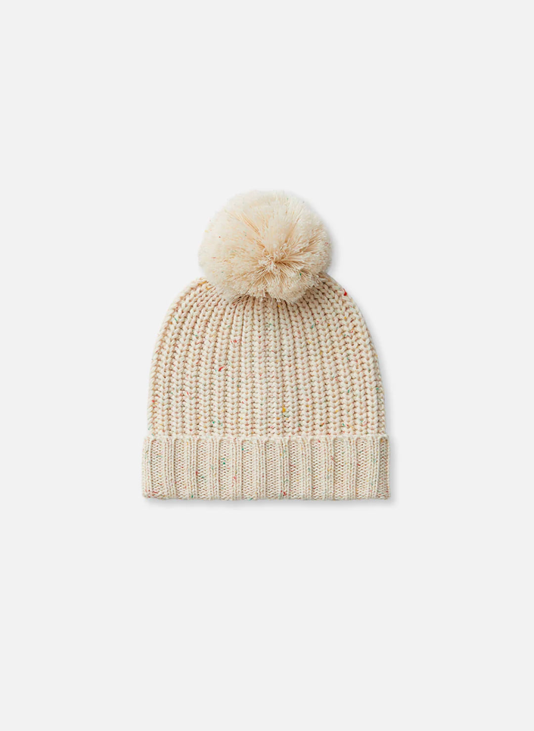 Chunky Knit Beanie - Biscotti Speckle