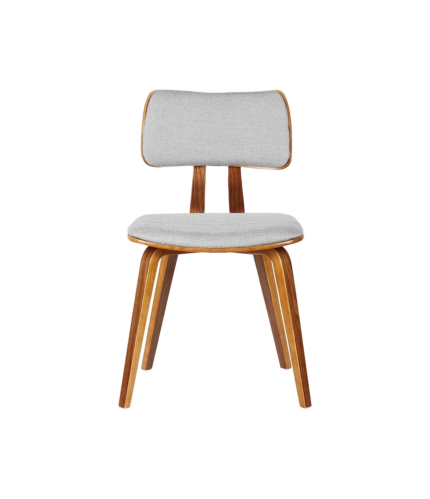 Jaguar Dining Chair in Grey Fabric and Walnut Wood - Imagem 3